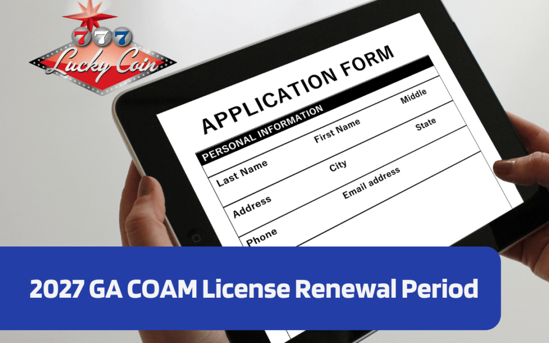 2027 GA COAM License Renewal Period