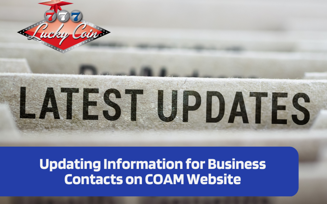 Updating Information for Business Contacts on COAM Website